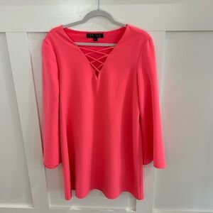 Sami & Dani Long Sleeve Coral Dress